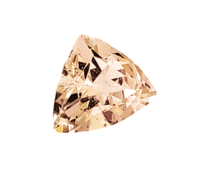 Morganite- Fine Loose peach Morganite 9.27 carats, Trillion cut. Untreated. #DA200027