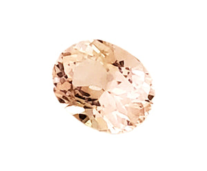 Morganite- Fine Loose peach Morganite 3.53 carats, Oval shape. Untreated. #DA200025