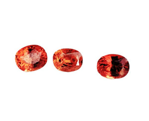 Spessartite Garnet 2.34, mixed oval shape, Unheated. #DG600002