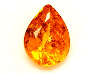 Spessartite Garnet - 1.50 carats. Pear Shape Unheated, # DG600015B