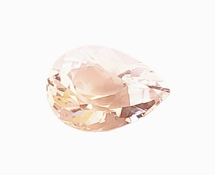 Imperial Topaz - 7.32 carats vivid peach, pear shape.Unheated. #DT20004