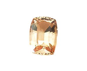 Imperial Topaz - 13.88 carats vivid peach, emerald cut.Unheated. #DT20001