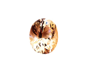 Imperial Topaz - 9.67 carats vivid peach, Oval shape. Unheated. #DT20082